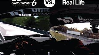 GT6 vs Real-Life: Nürburgring Nordschleife, GT86 Race car, VLN.