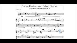 GISD HS Band Audition Music - Bari Sax: 2023-24