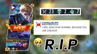 Yuzuke Jr Got banned After This Game!! | Goodbye Yuzuke Jr The Cheater Damage - ( MLBB )