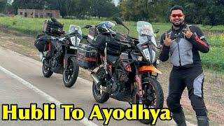 Bike Ride To Ayodhya Ram Mandir |Adventure From Nagpur To Hubballi 1000kms Day 9#TheGeekIndia