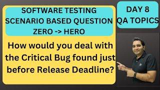 Software Testing Tutorial | Day-8| RD Automation Learning | Zero to Hero