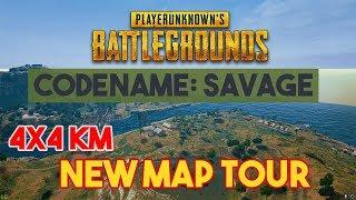 PUBG: NEW 4x4km MAP TOUR. Gameplay & Impressions | CODENAME: SAVAGE | PC