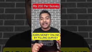 Fill Survey & Earn Money Online (NO INVESTMENT) | Online Survey Karke Paise Kaise Kamaye #shorts