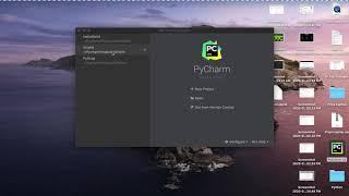 How to open a new or existing project on Pycharm in Mac || How to create a new project in pycharm