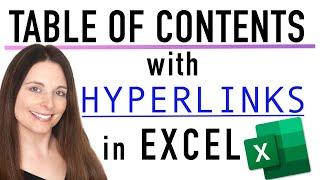 How to Create a Table of Contents with Hyperlinks in Excel