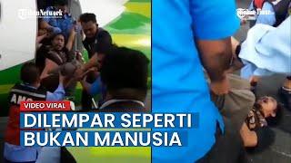 VIRAL Video ODGJ Masuk Pesawat, Petugas Banting Hingga Tendang