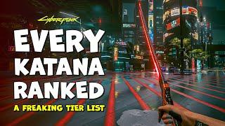 I Ranked Every Iconic Katana in Cyberpunk 2077 | Tier Lists