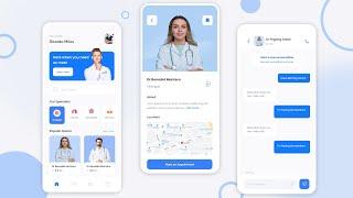 Doctor App UI design | Medical App UI/UX design | By Designing Tutorials