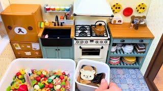 Miniature kitchen set installation ASMR Re-ment collection