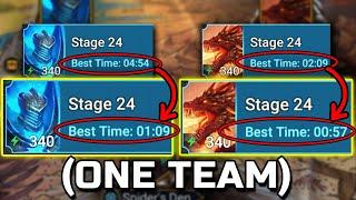 1 Team Dragon and Icegolem SPEED FARMING! Low Spend Account