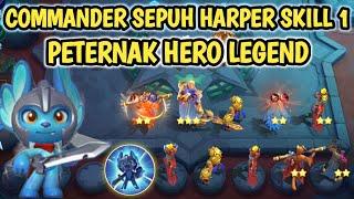 CARA BERMAIN HARPER SKILL 1 MAGIC CHESS !!! SEMUA HERO 5 GOLD DI KOLEKSI #comboterkuat #harper