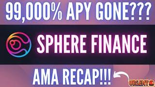 *** BREAKING NEWS*** SPHERE FINANCE | AMA RECAP & PERPETUAL APY!!!!!