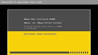 VMware ESXi 4.0 Install.