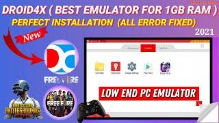 (New) Best  Emulator For Low-End PC 1GB Ram | How To Install Droid4x On Windows 10/8/7  | 2021