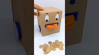 Cardboard saving coin bank||electric coin savin machine#shortsfeed #toys#electric #trending