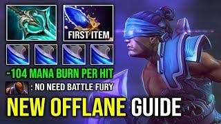 How to Play AM as Offlane No Need Battlefury 1st ITEM Scepter 104 Mana Burn Per Hit Dota 2