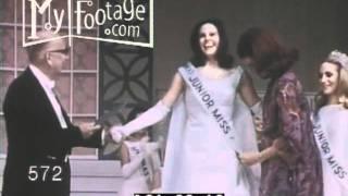 1967 Junior Miss Pageant Rosemary Dunaway Trible of Arkansas Wins