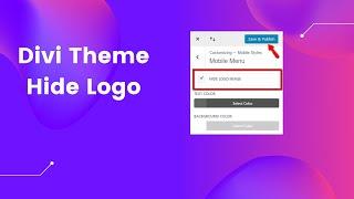 Divi Theme Tutorial - How to hide logo