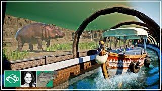  Hippo & underwater tunnel | Safari Boat Ride | Speed Build | Planet Zoo |