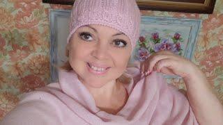 Шапка спицами / Розовая прелесть/  пряжа Haapsalu от Midara  #ТатьянаКильмяшкина  #Midara