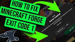 How to Fix Minecraft Forge Exit Code 1 (2024) Minecraft Forge "Exit Code: 1" Error FIX