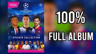 Topps Full Sticker Album Champions League 2019-2020 100% - COMPLETE, LLENO, COMPLETO, ЗАПОЛНЕННЫЙ