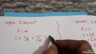 Open Circuit & Short Circuit/ Difference