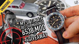 Ultimate Seiko 007 Rolex 6538 Submariner Mod + Squale Watch Giveaway!