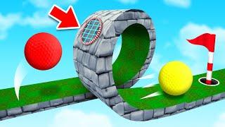 I Fooled My Friends with HIDDEN TROLL HOLE! (Golf It)