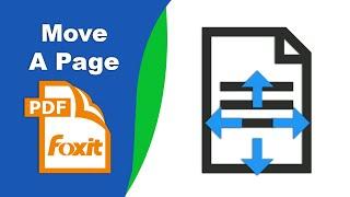 How to move a page in a pdf document in Foxit PDF Editor