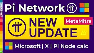 pi network new update || 3M followers + Microsoft + Node Bonus Calc 【15-FEB-2024】 @metamitra