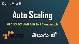 Auto Scaling in Telugu || AWS || Azure || DevOps || Linux ||