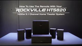 How To Set Up The Remote With Rockville HTS820 1500w 5.1 Channel Home Theater System +Subwoofer