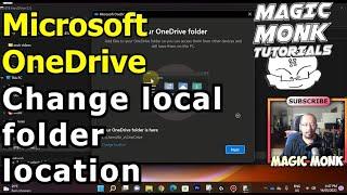 How to change the local folder path of OneDrive