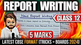 Report Writing | Report Writing Format | Report Writing Class 12 | Writing Section Boards 2024 