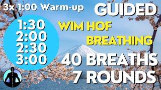 WIM HOF Guided Breathing Technique - Advanced New | 40 Breaths | With Warm-Up | No Talking