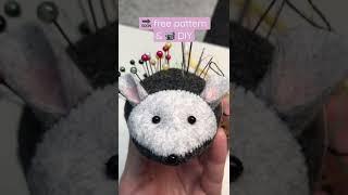 Cute Felt Mouse Pin cushion tutorial / Ёжик игольница из фетра своими руками