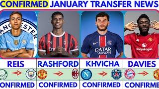 THE LATEST CONFIRMED TRANSFER NEWS AND RUMOURS WINTER TRANSFERS 2025|RASHFORD,KHVICHA️,REIS️OLMO