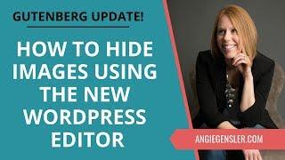 How to Hide Pinterest Images in a WordPress Blog Post Using the Gutenberg Editor