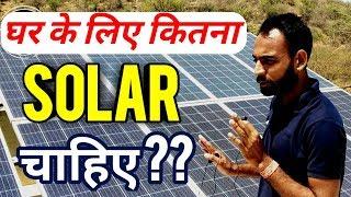 Required Solar Panels For Home || घर के लिए कितना Solar Panel चाहिए । #techmewadi