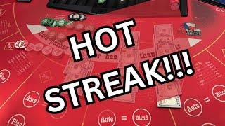 ULTIMATE TEXAS HOLD 'EM in LAS VEGAS! HOT STREAK!!! #winning #poker