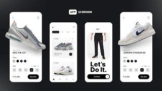 Shoes App UI Design in Figma: UX Prototype Tutorial