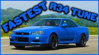Fastest R34 Drag Tune FH4 (How to tune the Nissan Skyline GTR V-Spec II for drag racing)