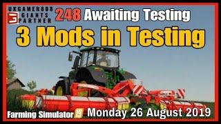 Mods in Testing fs19 Giants mods in testing list #fs19modsreview farming simulator 2019