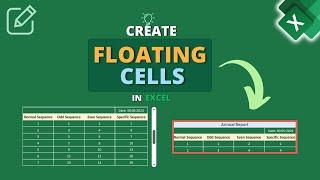 How to Create Floating Cells in Excel