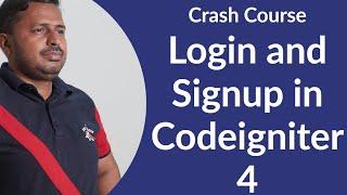 Login and Signup System Crash Course | Registration System in Codeigniter 4 Crash Course | Tutorials