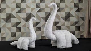 WOW! Towel animal Dinosaurs | towel folding dinosaurs | towel art dinosaurs