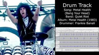 Metal Health (Bang Your Head) (Quiet Riot) • Drum Track