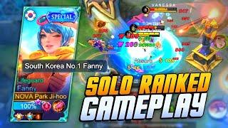 SOLO RANK FANNY GAMEPLAY! TOWER DIVE MANIAC! | MLBB