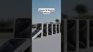 Iphone 16 Domino Effect Animation #blender3d #blender3danimation #3d #iphone #iphone16 #shorts